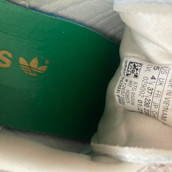 Adidas Samba White And Green Sneakers Size 5 sporty and chic - Picture 4 of 6
